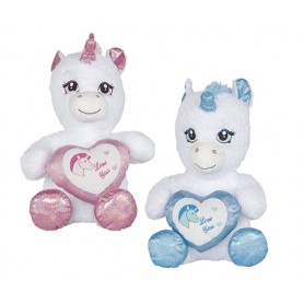 Unicornio Corazón (20 / 42 cm)